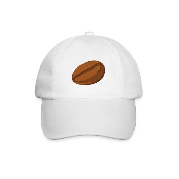 Kaffeebohne - Baseballkappe - Weiß/Weiß - Vorne