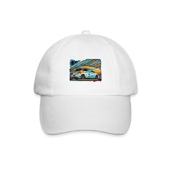 Auto / Fahrzeug / PKW / Mobil / Old Timer / fahren - Baseballkappe - Weiß/Weiß - Vorne