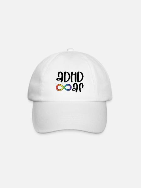 ADHS - Baseballkappe - Weiß/Weiß