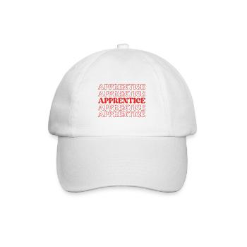 Lehrling Praktikant Lehrling Anfänger - Baseballkappe - Weiß/Weiß - Vorne