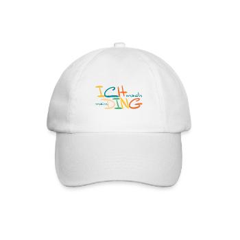 Ich mach mein Ding - Baseballkappe - Weiß/Weiß - Vorne