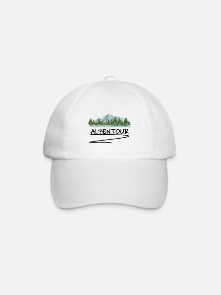Wandern Alpen - Baseballkappe - Weiß/Weiß