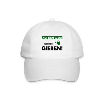 Garten gießen - Baseballkappe - Weiß/Weiß - Vorne