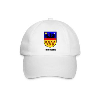 Siebenbürgen-Wappen "Transylvania" - Baseballkappe - Weiß/Weiß - Vorne