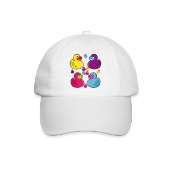 12 Rubber Ducks Quitsch-Enten - Baseballkappe - Weiß/Weiß - Vorne