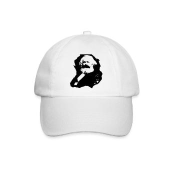 Karl Marx - Baseballkappe - Weiß/Weiß - Vorne