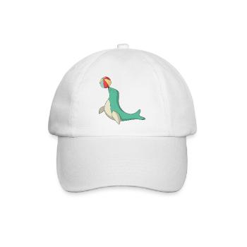 Seehund - Baseballkappe - Weiß/Weiß - Vorne