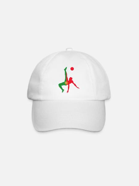 Soccer Portugal de - Baseballkappe - Weiß/Weiß