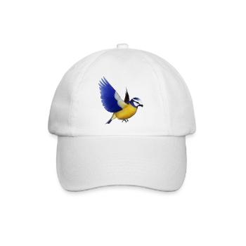 Der Diebstahl der Meise - Baseballkappe - Weiß/Weiß - Vorne