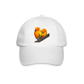 Vögel - Baseballkappe - Weiß/Weiß - Vorne