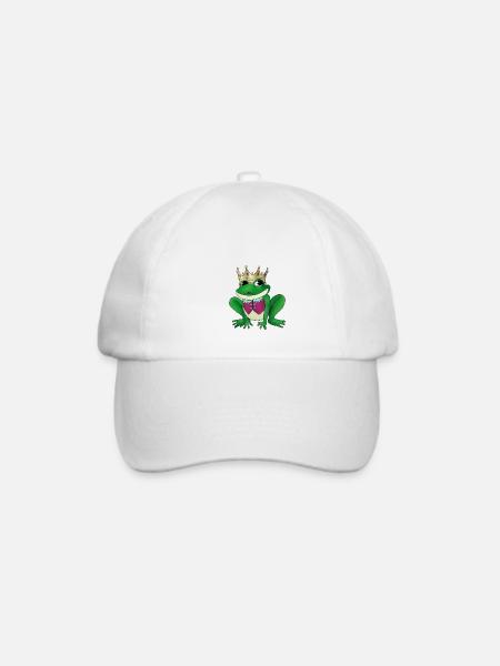Froschkönig.png - Baseballkappe - Weiß/Weiß