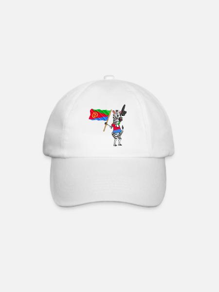 Eritreer Zebra - Baseballkappe - Weiß/Weiß
