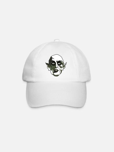 SpaceHoop - Nosferatu - Baseballkappe - Weiß/Weiß