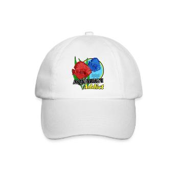 Aquarien-Süchtige: Bunte Fische - Baseballkappe - Weiß/Weiß - Vorne