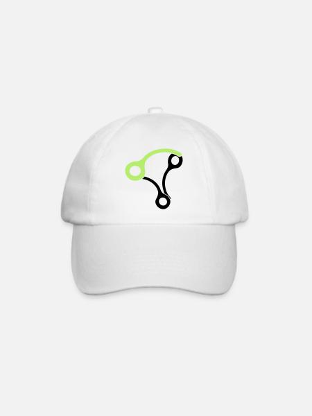 3skydivepins - Baseballkappe - Weiß/Weiß
