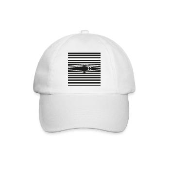 Agent Eye - Baseballkappe - Weiß/Weiß - Vorne