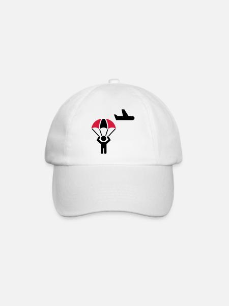Fallschirmspringer - Baseballkappe - Weiß/Weiß