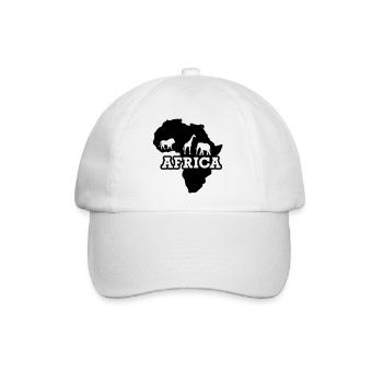 Afrika - Baseballkappe - Weiß/Weiß - Vorne