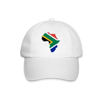 Südafrika - Baseballkappe - Weiß/Weiß - Vorne