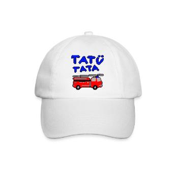 Feuerwehr Tatütata - Baseballkappe - Weiß/Weiß - Vorne