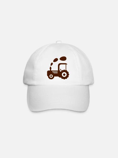 traktor landwirtschaft - Baseballkappe - Weiß/Weiß