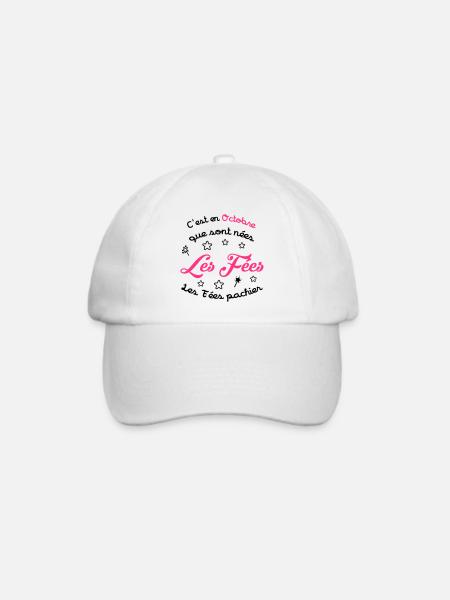 Mädchen / Fee / Prinzessin / Baby - Baseballkappe - Weiß/Weiß