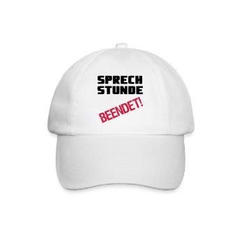 Sprechstunde beendet Medizin Spruch Geschenk - Baseballkappe - Weiß/Weiß - Vorne