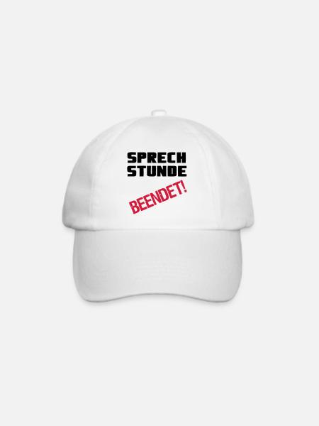Sprechstunde beendet Medizin Spruch Geschenk - Baseballkappe - Weiß/Weiß