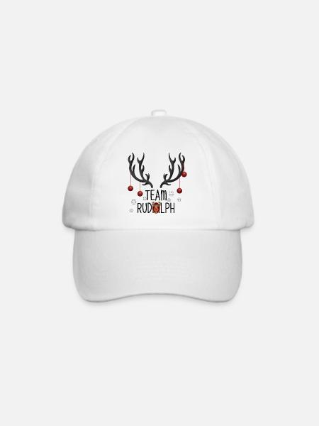 Weihnachtsteam Rudolph Abenteuer - Baseballkappe - Weiß/Weiß