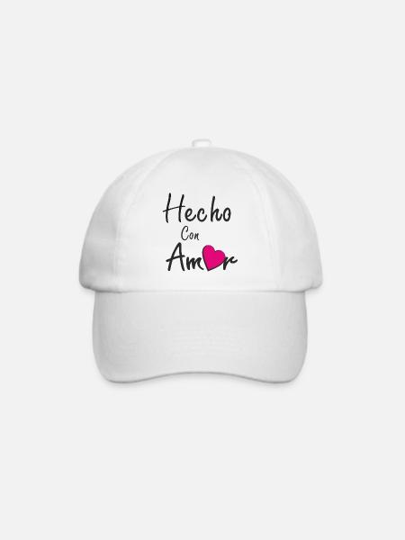 HECHO CON AMOR - Baseballkappe - Weiß/Weiß