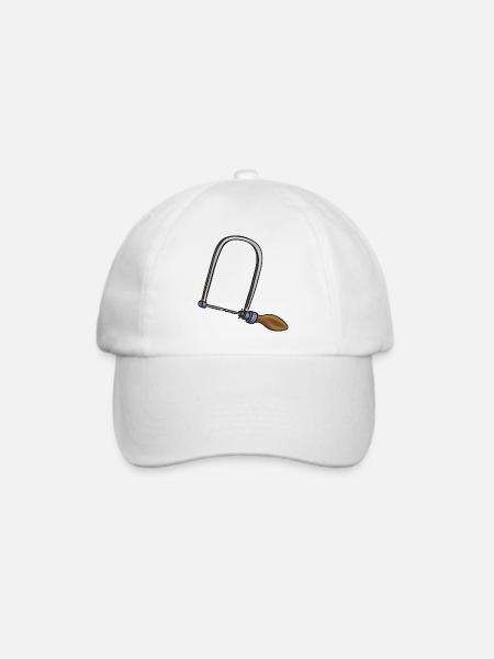 Laubsäge | fretsaw - Baseballkappe - Weiß/Weiß