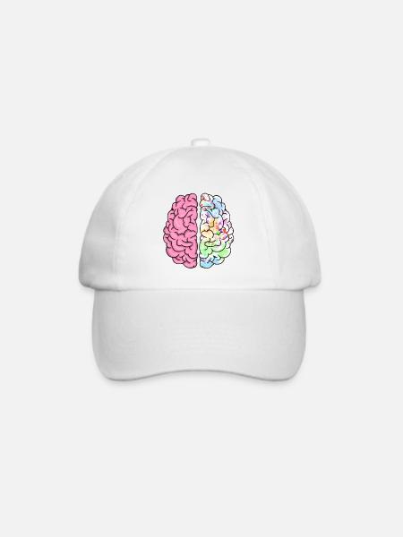 CREATIVE BRAIN - Baseballkappe - Weiß/Weiß