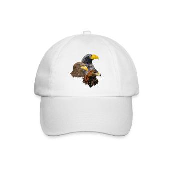 Raubvögel - Baseballkappe - Weiß/Weiß - Vorne