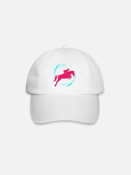 Reiten - Baseballkappe - Weiß/Weiß