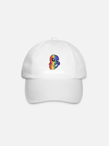 Homosexualien LGBTQ Mitglied Geschenk - Baseballkappe - Weiß/Weiß