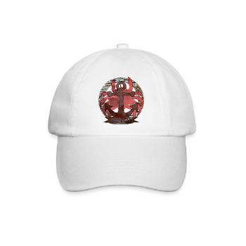 Maritim Krabbe - Baseballkappe - Weiß/Weiß - Vorne