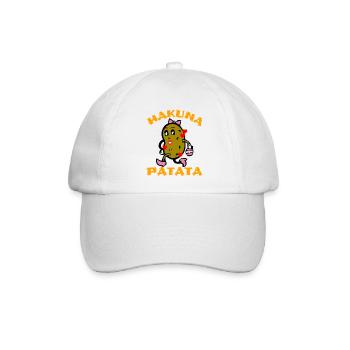 Süße süße Kartoffel Kartoffel Kartoffel - Baseballkappe - Weiß/Weiß - Vorne