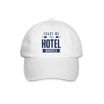 Vertrau mir ich bin ein Hotel Manager Hoteldirekto - Baseballkappe - Weiß/Weiß - Vorne