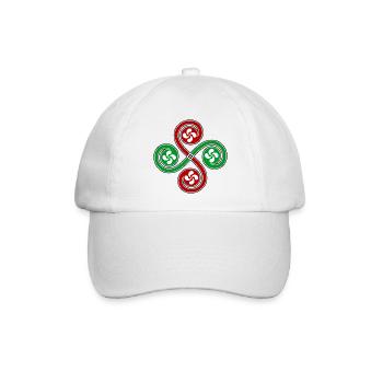 Kreuz des Baskenlandes - Baseballkappe - Weiß/Weiß - Vorne