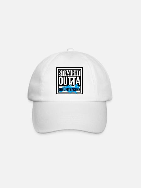 STRAIGHT OUTTA GRÜNTENSEE - Baseballkappe - Weiß/Weiß