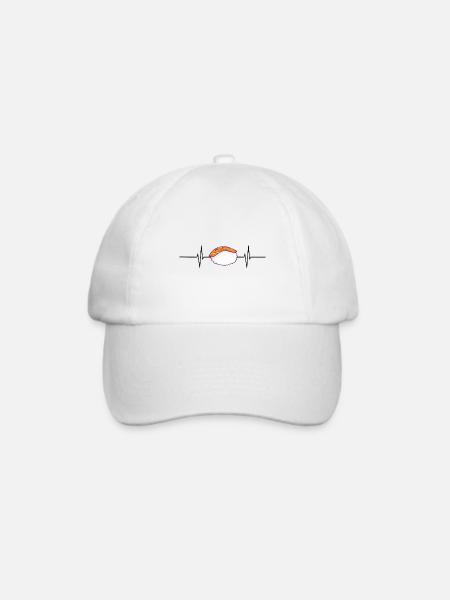 Sushi Liebe - Baseballkappe - Weiß/Weiß