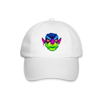 Ein Schönes und lustiges Ork Monster Design - Baseballkappe - Weiß/Weiß - Vorne