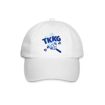 TKKG Junior Logo Mit Pfote - Baseballkappe - Weiß/Weiß - Vorne