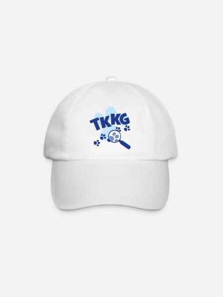 TKKG Junior Logo Mit Pfote - Baseballkappe - Weiß/Weiß
