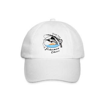 Tiefsee Fischer - Baseballkappe - Weiß/Weiß - Vorne