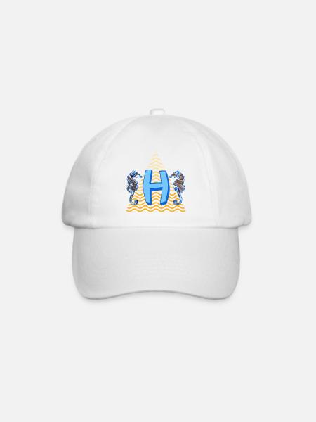 seepferdchen e 262 h - Baseballkappe - Weiß/Weiß