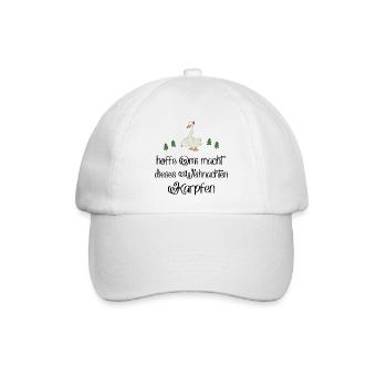 Lustige Geschenke zu Weihnachten - Baseballkappe - Weiß/Weiß - Vorne