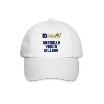 Amerikanische Jungferninseln Fußball Mannschaft - Baseballkappe - Weiß/Weiß - Vorne