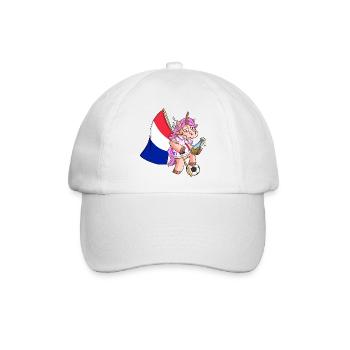 Frankreich Party Einhorn - Baseballkappe - Weiß/Weiß - Vorne