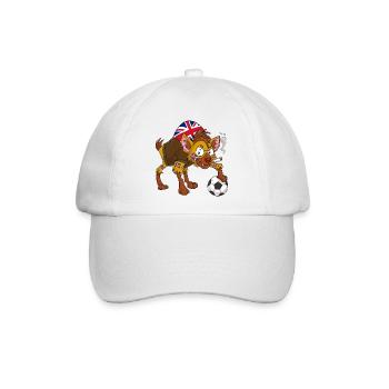 Hyäne Fan England - Baseballkappe - Weiß/Weiß - Vorne